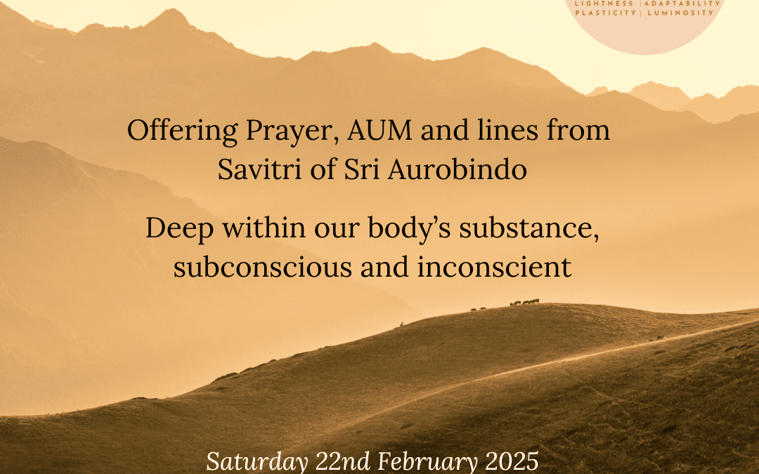 Prayer of Savitri within Body’s Substance